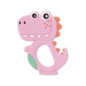 Μασητικό Σιλικόνης Dino Lucky Pink Lorelli Μασητικό Σιλικόνης Dino Lucky Pink Lorelli