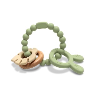 Μασητικό Σιλικόνης Kαι Ξύλου Οξιάς Rabbit Natural Fresh Green Lorelli Μασητικό Σιλικόνης Kαι Ξύλου Οξιάς Rabbit Natural Fresh Green Lorelli