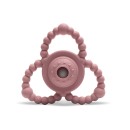 Μασητικό Σιλικόνης - Kουδουνιστρα Natural Deep Pink Lorelli