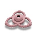 Μασητικό Σιλικόνης - Kουδουνιστρα Natural Deep Pink Lorelli