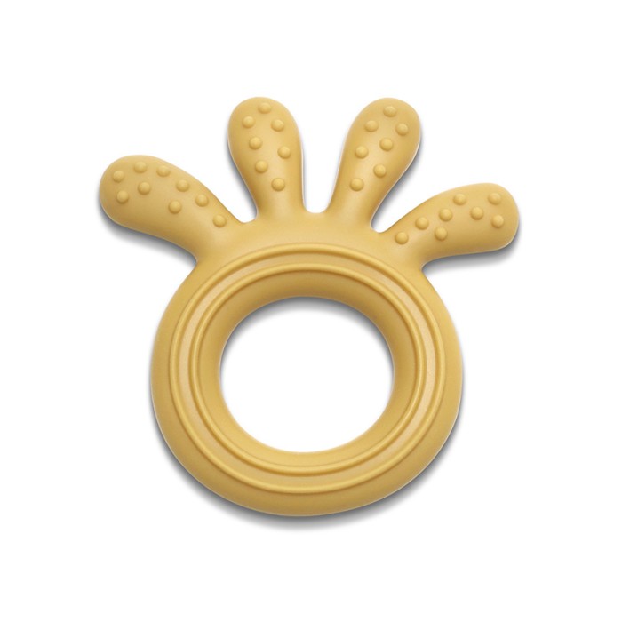 Μασητικό Σιλικόνης Octopus Natural Yellow Lorelli