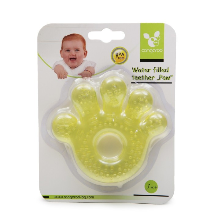 Μασητικό Οδοντοφυΐας με νερό Paw Κίτρινο T1205 Cangaroo