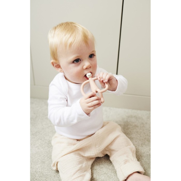 Μασητικό Teething Toy Dusty Pink Matchstic Monkey Μασητικό Teething Toy Dusty Pink Matchstic Monkey