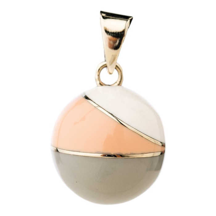 Μενταγιόν Εγκυμοσύνης Vintage Γκρι - Σομόν - Άσπρο Bola Μενταγιόν Εγκυμοσύνης Vintage Γκρι - Σομόν - Άσπρο Bola