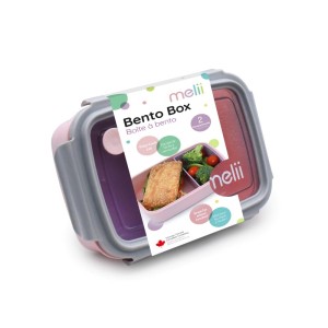 Melii Δοχείο φαγητού Bento 2 θέσεων 880ml