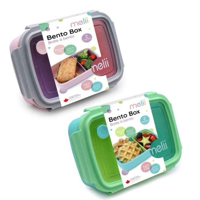 Melii Δοχείο φαγητού Bento 2 θέσεων 880ml Melii Δοχείο φαγητού Bento 2 θέσεων 880ml