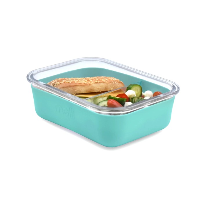 Melii Δοχείο Φαγητού Glass Bento με θήκη σιλικόνης (740ml) – blue Melii Δοχείο Φαγητού Glass Bento με θήκη σιλικόνης (740ml) – blue