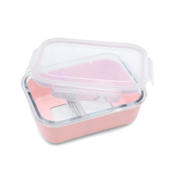 Melii Δοχείο Φαγητού Glass Bento με θήκη σιλικόνης (740ml) – pink Melii Δοχείο Φαγητού Glass Bento με θήκη σιλικόνης (740ml) – pink