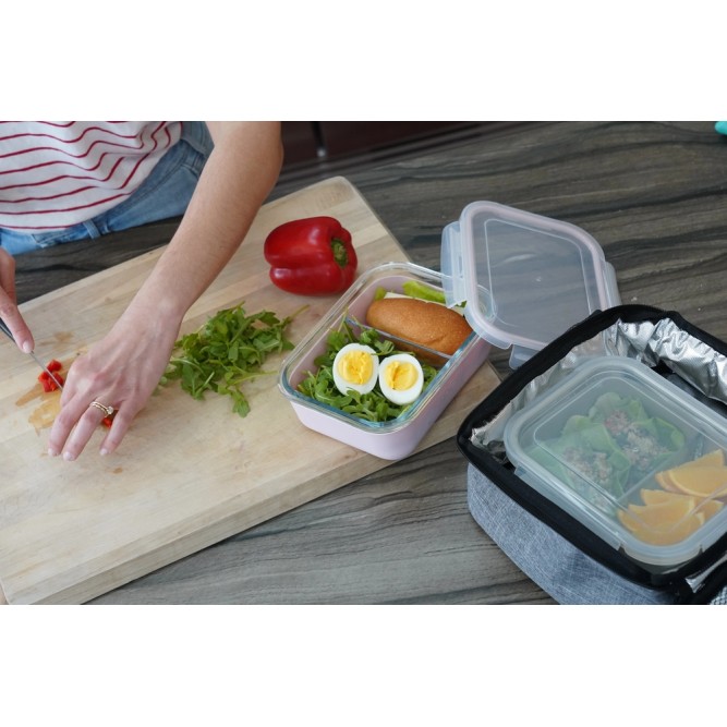 Melii Δοχείο Φαγητού Glass Bento με θήκη σιλικόνης (740ml) – blue Melii Δοχείο Φαγητού Glass Bento με θήκη σιλικόνης (740ml) – blue