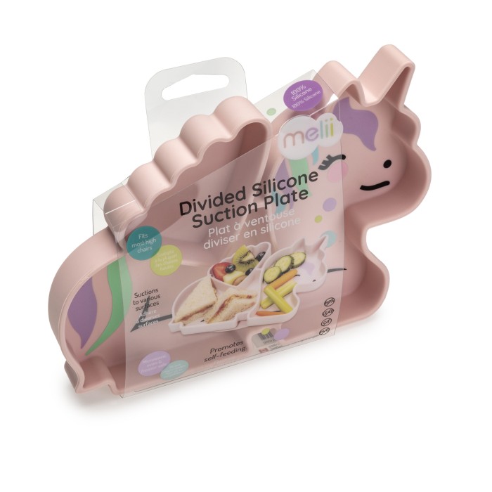Melii – Πιάτο Σιλικόνης Με Βεντούζα Unicorn