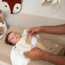 Meyco Swaddle Βρεφική Κουβέρτα Φασκιώματος 2τμχ Branches Sand 0-3 μηνών Meyco Swaddle Βρεφική Κουβέρτα Φασκιώματος 2τμχ Branches Sand 0-3 μηνών