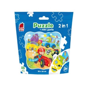 Μικρό Παζλ Σακουλάκι 2 σε 1 Αυτοκίνητα Roter Kafer