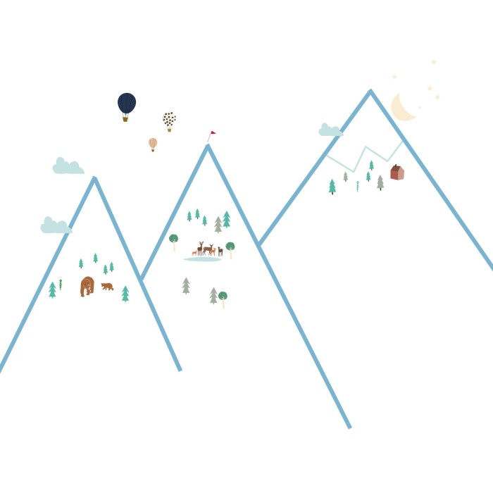 Mimi'lou Αυτοκόλλητα Τοίχου Easy Mountains Mimi'lou Αυτοκόλλητα Τοίχου Easy Mountains