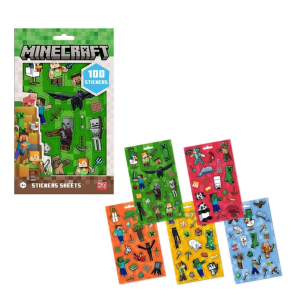 Minecraft Boom Σετ Αυτοκόλλητα 5 Φύλλα