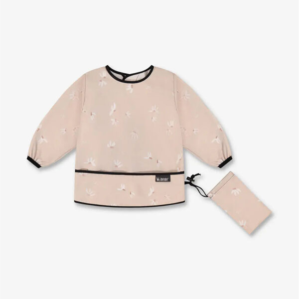 Minene Αδιάβροχη Σαλιάρα Με Μανίκια Pink Daisy