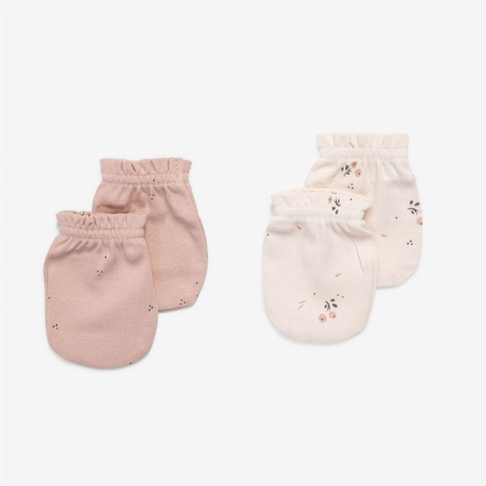 Minene Γαντάκια Νεογέννητου Pink/Olive