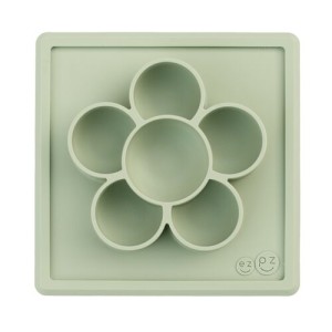 Ezpz: Πιάτο φαγητού + Σκεύος Χειροτεχνίας Mini Play Mat Sage