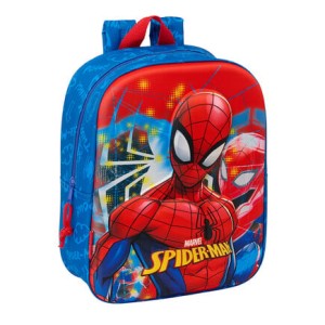 Mini Tσάντα πλάτης παιδικού 3D Spider-Man Safta