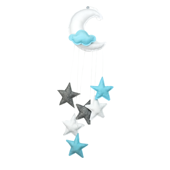 Mobil Φεγγάρι Με Αστεράκια Σιελ Baby Star Mobil Φεγγάρι Με Αστεράκια Σιελ Baby Star