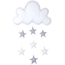 Mobil Σύννεφο Με Αστέρια Γκρι Baby Star Mobil Σύννεφο Με Αστέρια Γκρι Baby Star