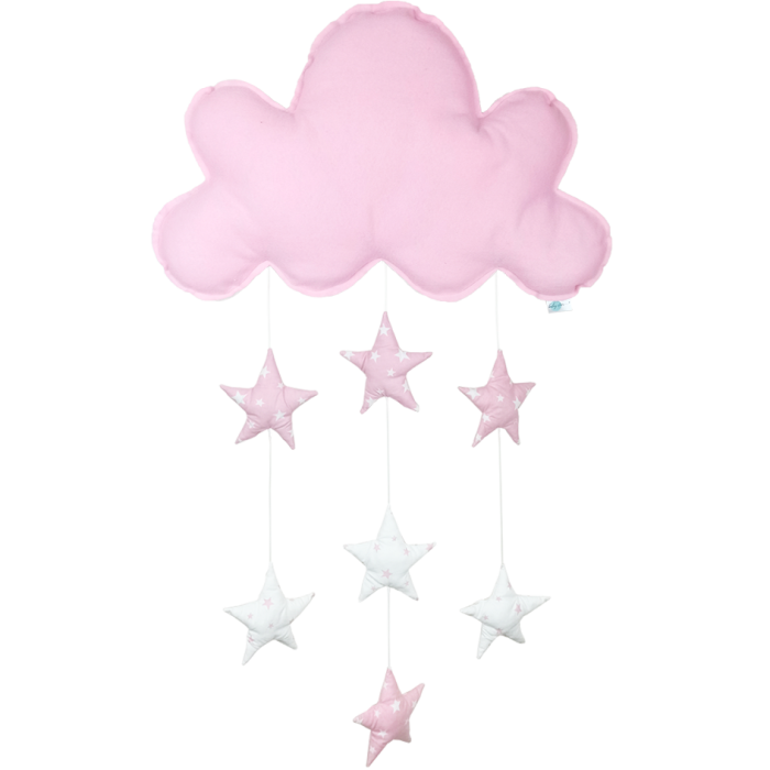 Mobil Σύννεφο Με Αστέρια Ροζ Baby Star Mobil Σύννεφο Με Αστέρια Ροζ Baby Star