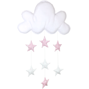 Mobil Σύννεφο Με Αστέρια Ροζ Baby Star Mobil Σύννεφο Με Αστέρια Ροζ Baby Star