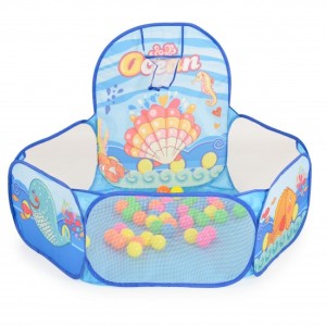 Moni Μπαλοπισίνα 120cm Mε Μπασκέτα Kαι 50 μπάλλες