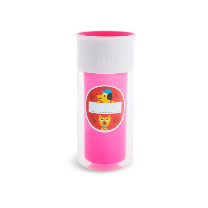 Μονωμένο Κύπελλο Miracle Sticker Cup Ροζ Munchkin Μονωμένο Κύπελλο Miracle Sticker Cup Ροζ Munchkin