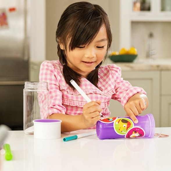 Μονωμένο Κύπελλο Miracle Sticker Cup Μωβ Munchkin Μονωμένο Κύπελλο Miracle Sticker Cup Μωβ Munchkin