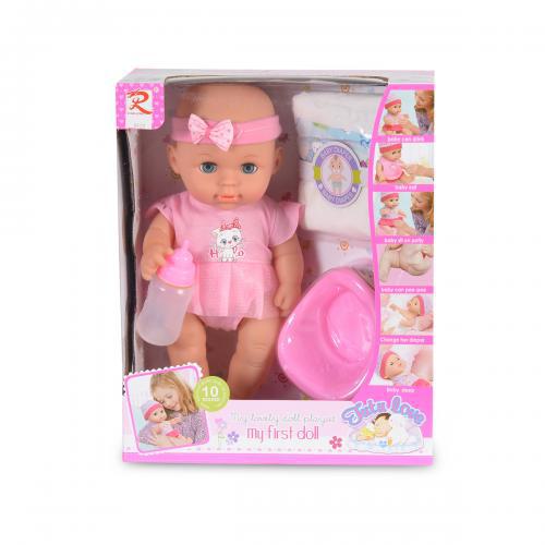 Μωρό Κούκλα 31cm με Πάνα και Γιογιό 8123 Moni