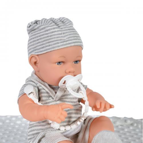 Μωρό Κούκλα με Πιπίλα 41cm Moni 8531