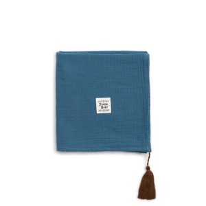 Μουσελίνα 80x80cm Province Petrol Funna Baby Μουσελίνα 80x80cm Province Petrol Funna Baby