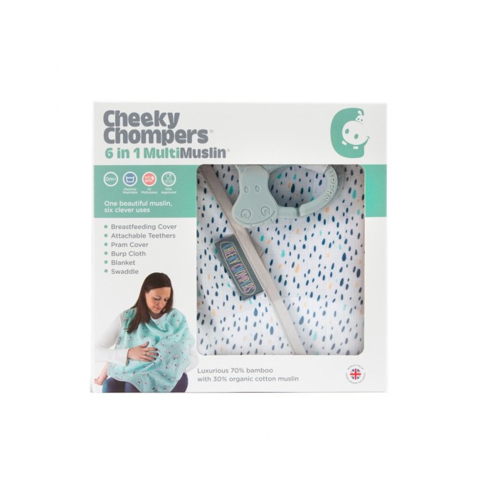 Μουσελίνα Πολλαπλών Χρήσεων Pear Drop Multimuslin Cheeky Chompers Μουσελίνα Πολλαπλών Χρήσεων Pear Drop Multimuslin Cheeky Chompers
