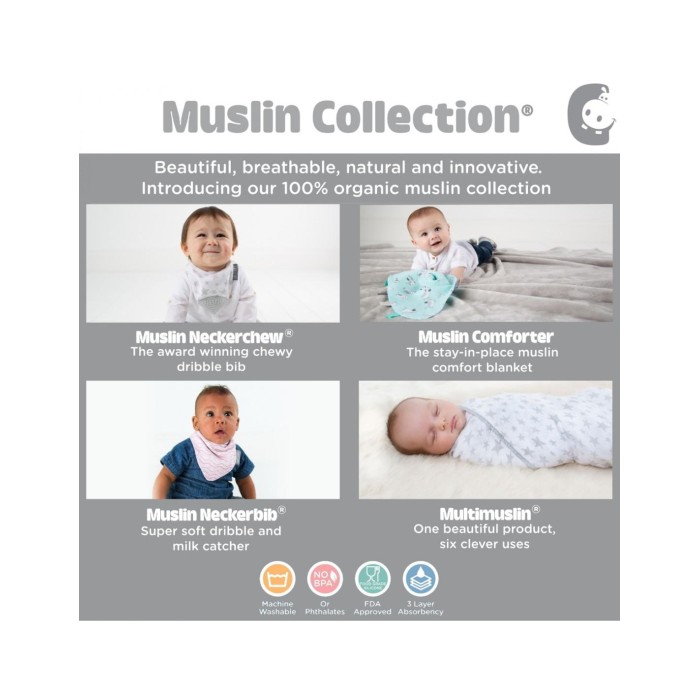 Μουσελίνα Πολλαπλών Χρήσεων Pear Drop Multimuslin Cheeky Chompers Μουσελίνα Πολλαπλών Χρήσεων Pear Drop Multimuslin Cheeky Chompers