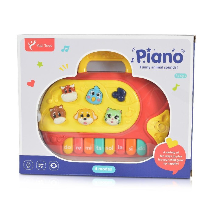 Μουσικό Παιχνίδι Πιάνο Με Ζωάκια 794 Red Moni