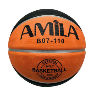 Μπάλα Μπάσκετ Πορτοκαλί - Μαύρο No7 Amila