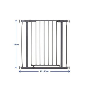 Μπάρα Ασφαλείας Ava Charcoal 75-81cm  DreamBaby