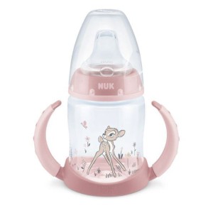 Μπιμπερό Εκπαίδευσης First Choice Temperature Control 150 ml με Ρύγχος 6-18m Bambi Ροζ Nuk Μπιμπερό Εκπαίδευσης First Choice Temperature Control 150 ml με Ρύγχος 6-18m Bambi Ροζ Nuk