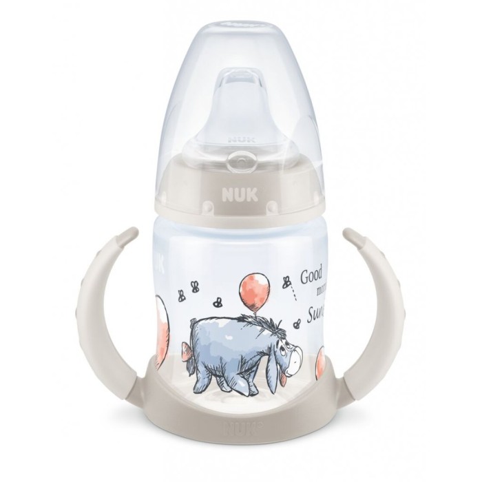 Μπιμπερό Εκπαίδευσης First Choice Temperature Control 150 ml με Ρύγχος Winnie the Pooh Γκρι Nuk