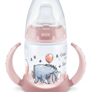 Μπιμπερό Εκπαίδευσης First Choice Temperature Control 150 ml με Ρύγχος Winnie the Pooh Ροζ Nuk