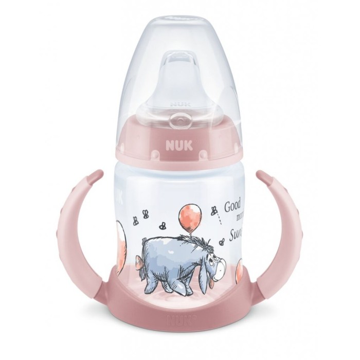 Μπιμπερό Εκπαίδευσης First Choice Temperature Control 150 ml με Ρύγχος Winnie the Pooh Ροζ Nuk