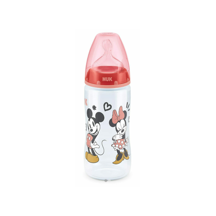 Μπιμπερό First Choice+Temperature Control 6-18m Minnie & Mickey 300ml NUK Μπιμπερό First Choice+Temperature Control 6-18m Minnie & Mickey 300ml NUK