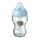 Μπιμπερό Γυάλινο Μπλε Closer To Nature 250ml Με Θηλή Σιλικόνης 0m+Tommee Tippee Μπιμπερό Γυάλινο Μπλε Closer To Nature 250ml Με Θηλή Σιλικόνης 0m+Tommee Tippee