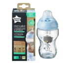 Μπιμπερό Γυάλινο Μπλε Closer To Nature 250ml Με Θηλή Σιλικόνης 0m+Tommee Tippee Μπιμπερό Γυάλινο Μπλε Closer To Nature 250ml Με Θηλή Σιλικόνης 0m+Tommee Tippee