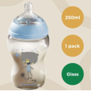 Μπιμπερό Γυάλινο Μπλε Closer To Nature 250ml Με Θηλή Σιλικόνης 0m+Tommee Tippee Μπιμπερό Γυάλινο Μπλε Closer To Nature 250ml Με Θηλή Σιλικόνης 0m+Tommee Tippee