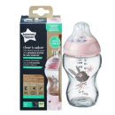 Μπιμπερό Γυάλινο Ροζ Closer To Nature 250ml Με Θηλή Σιλικόνης 0m+Tommee Tippee Μπιμπερό Γυάλινο Ροζ Closer To Nature 250ml Με Θηλή Σιλικόνης 0m+Tommee Tippee
