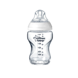 Μπιμπερό Γυάλινο Closer To Nature 250ml Με Θηλή Σιλικόνης 0m+Tommee Tippee