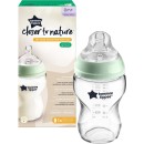 Μπιμπερό Γυάλινο Closer To Nature 250ml Με Θηλή Σιλικόνης 0m+ Tommee Tippee