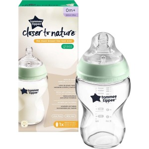 Μπιμπερό Γυάλινο Closer To Nature 250ml Με Θηλή Σιλικόνης 0m+ Tommee Tippee Μπιμπερό Γυάλινο Closer To Nature 250ml Με Θηλή Σιλικόνης 0m+ Tommee Tippee