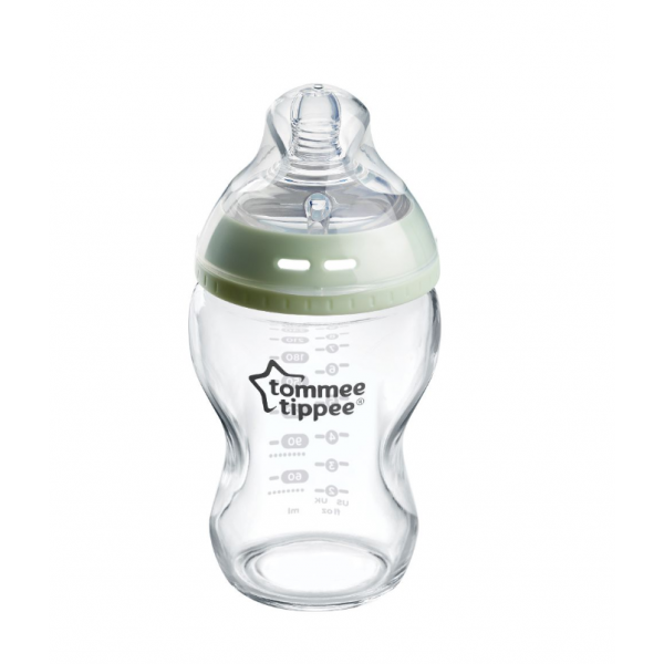 Μπιμπερό Γυάλινο Natural Start 250ml Μικρής Ροής Tommee Tippee